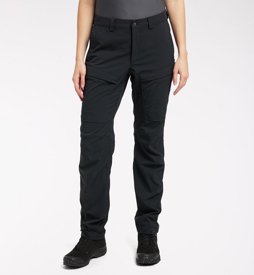 Haglöfs Womens Mid Fjord Hiking Pants Black New Zealand 68307IKEB